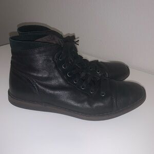 Hipster John Varvatos Black Leather Chukka Boots 8.5